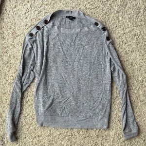 J. Crew Heather Gray Knit Top